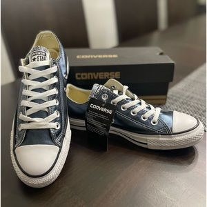 All Star Converse Metallic Blue Unisex Sneakers